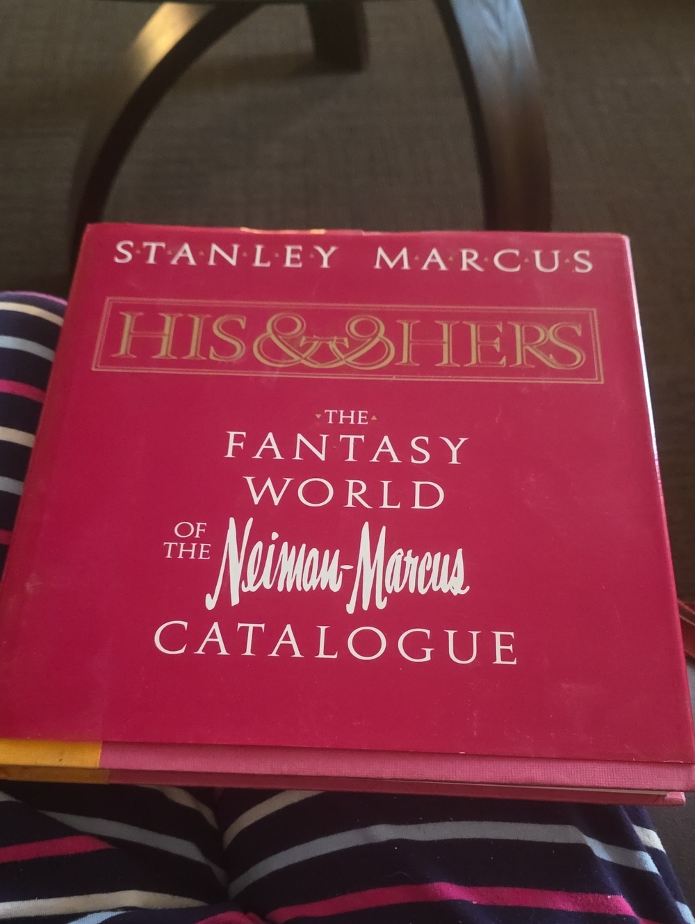 Neiman Marcus Red & Gold 'His & Hers' Coffee Table Catalogue